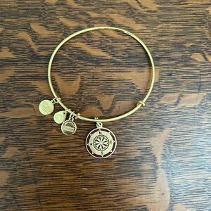 Alex and Ani Gold Compass Bangle